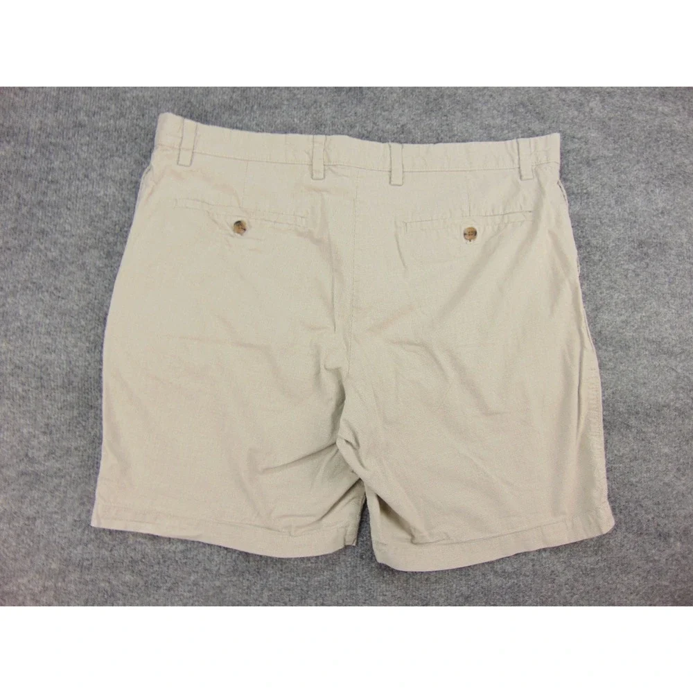 Banana Republic Aiden Club Short Mens 38 Tan Micro Check Preppy Summer Casual